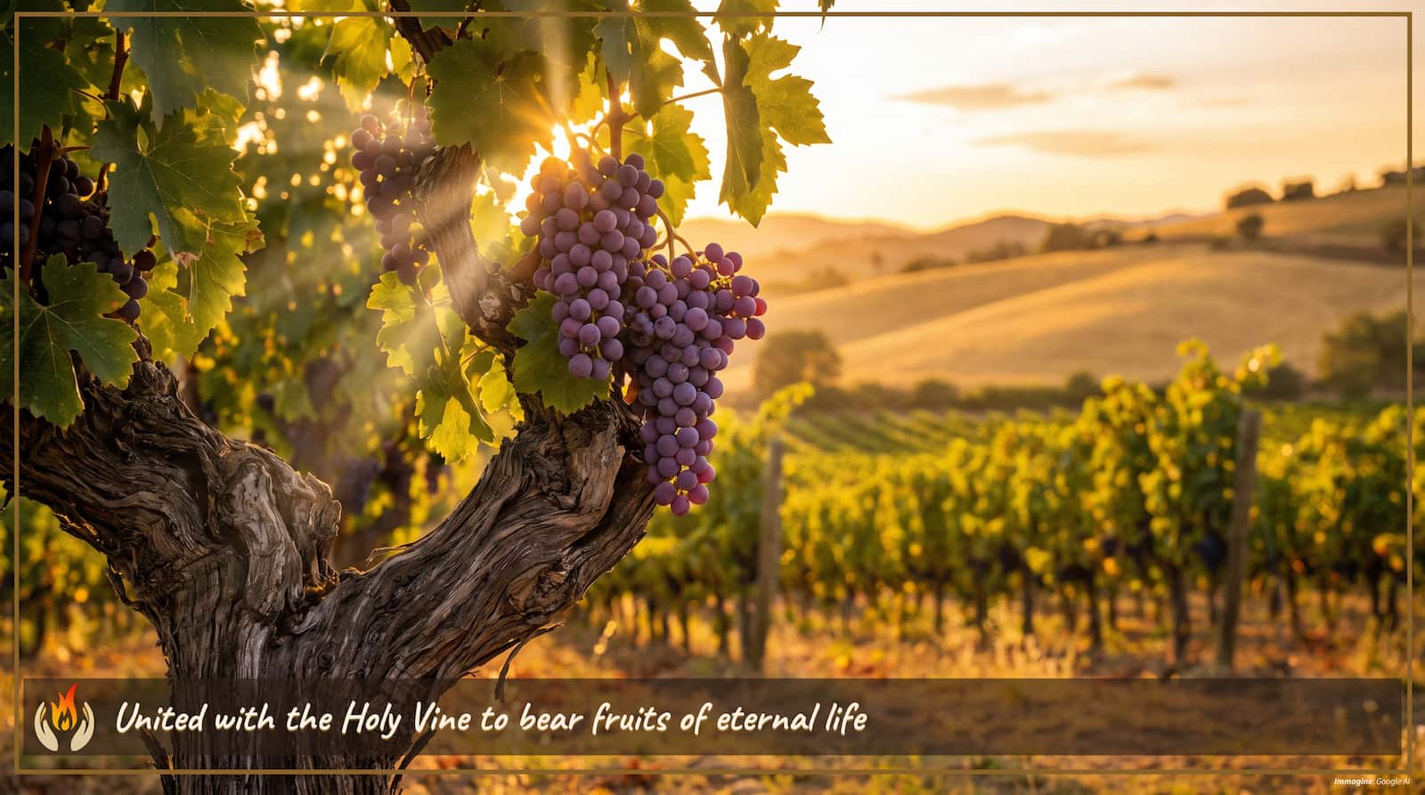 United with the Holy Vine to bear fruits of eternal life