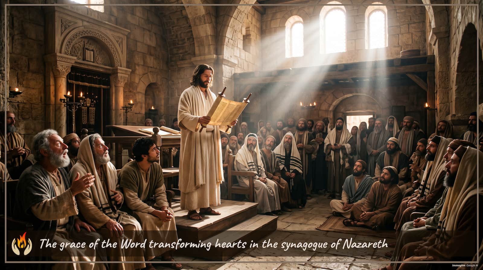 Daily Prayer for Monday, August 31, 2026 titled: “The grace of the Word transforming hearts in the synagogue of Nazareth”