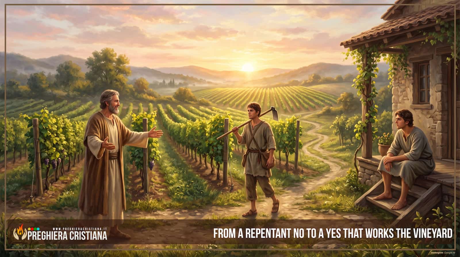 Prayer of the Day for Sunday, September 27, 2026, titled: “From a Repentant No to a Yes That Works the Vineyard”