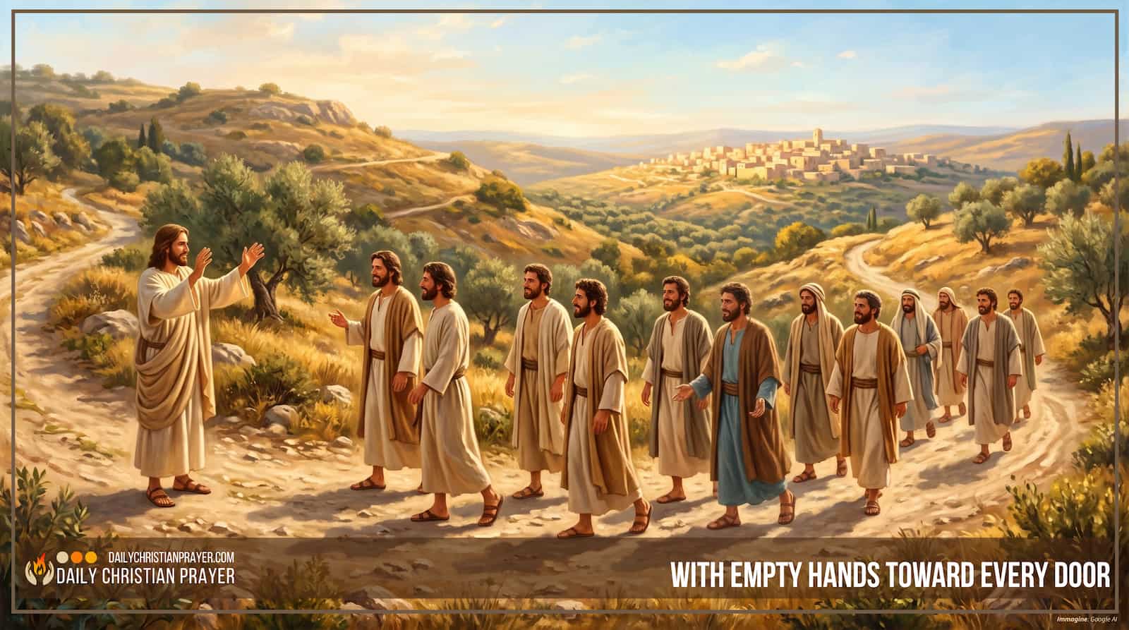 Prayer of the Day for Wednesday, September 23, 2026, titled: “With Empty Hands Toward Every Door”