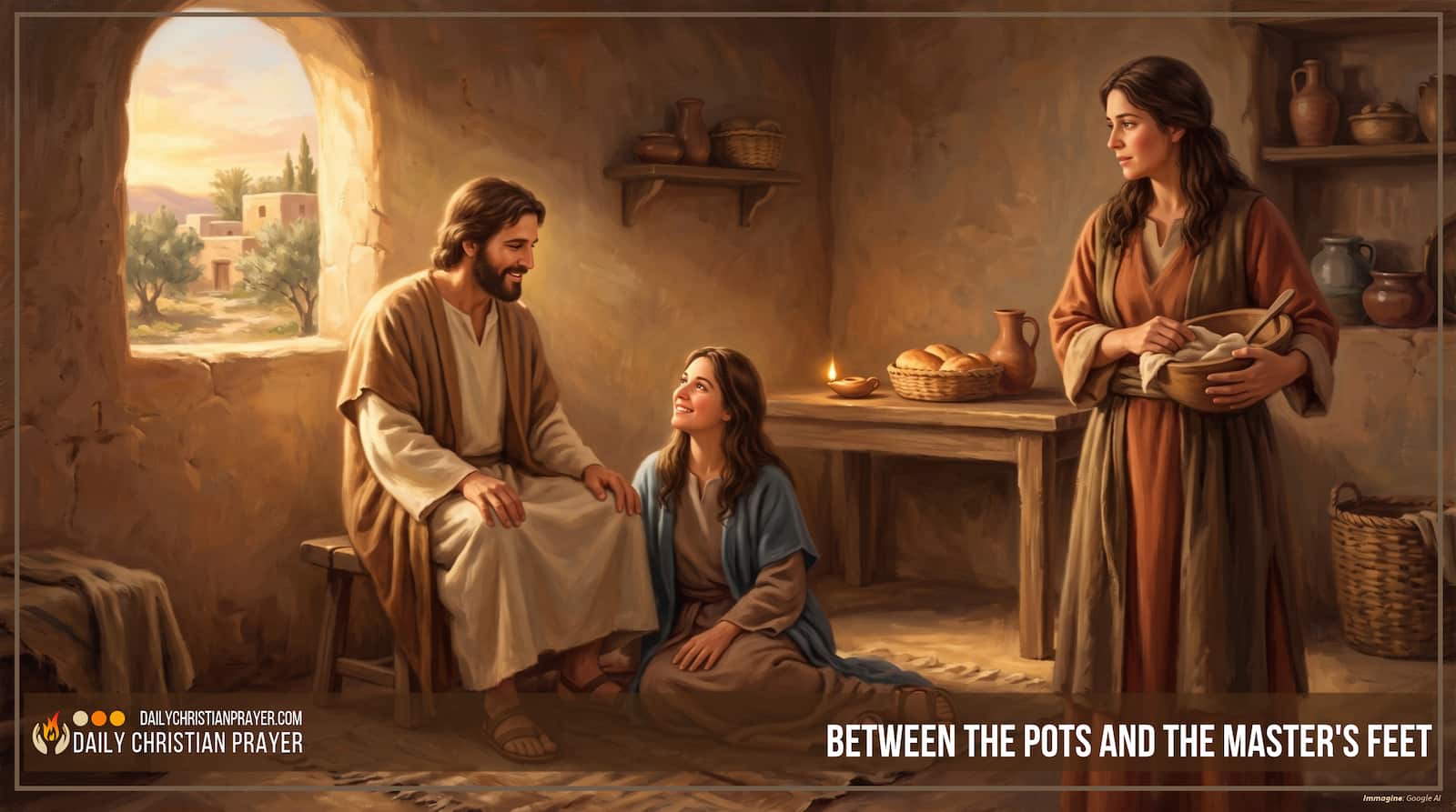 Prayer of the Day for Tuesday, October 6, 2026, titled: “Between the Pots and the Master’s Feet”